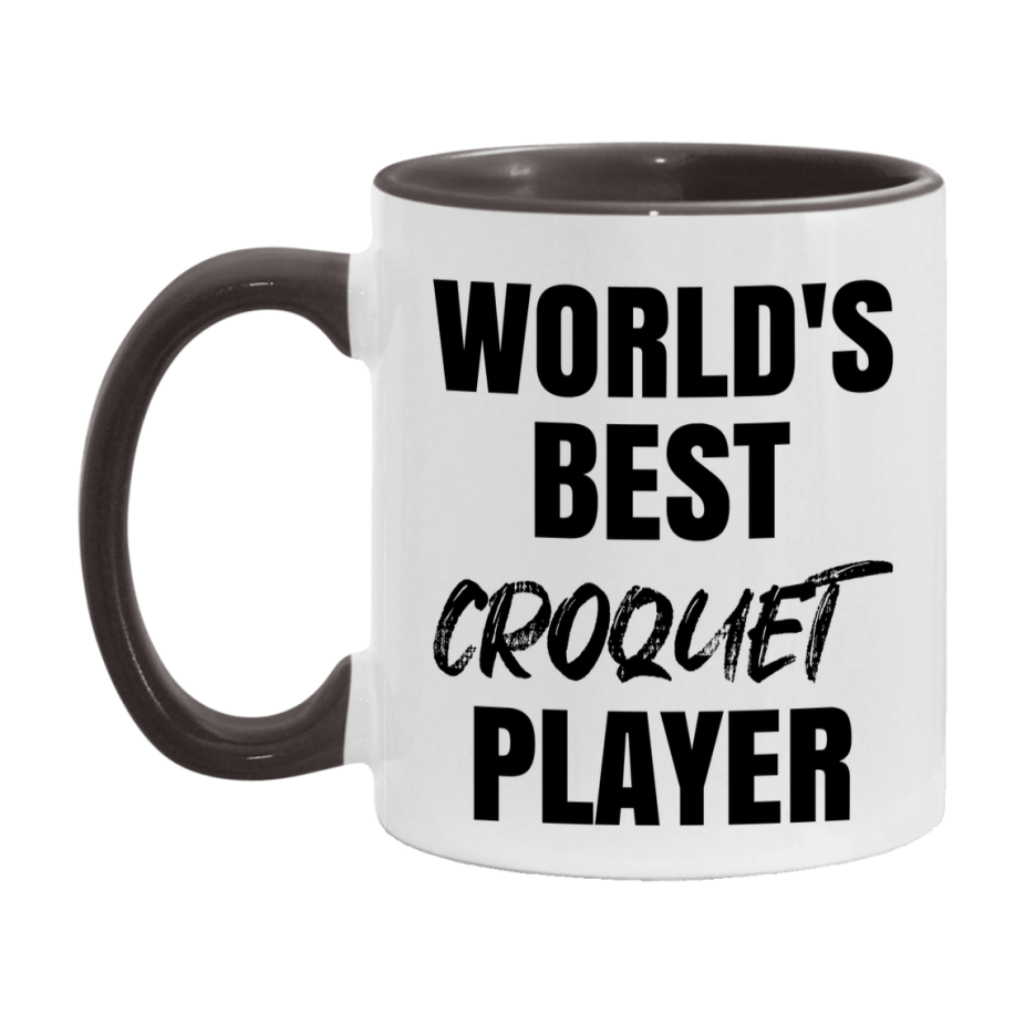 World's Best Croquet Player Mug, Double-Sided 11Oz Or 15Oz Coffee Cup