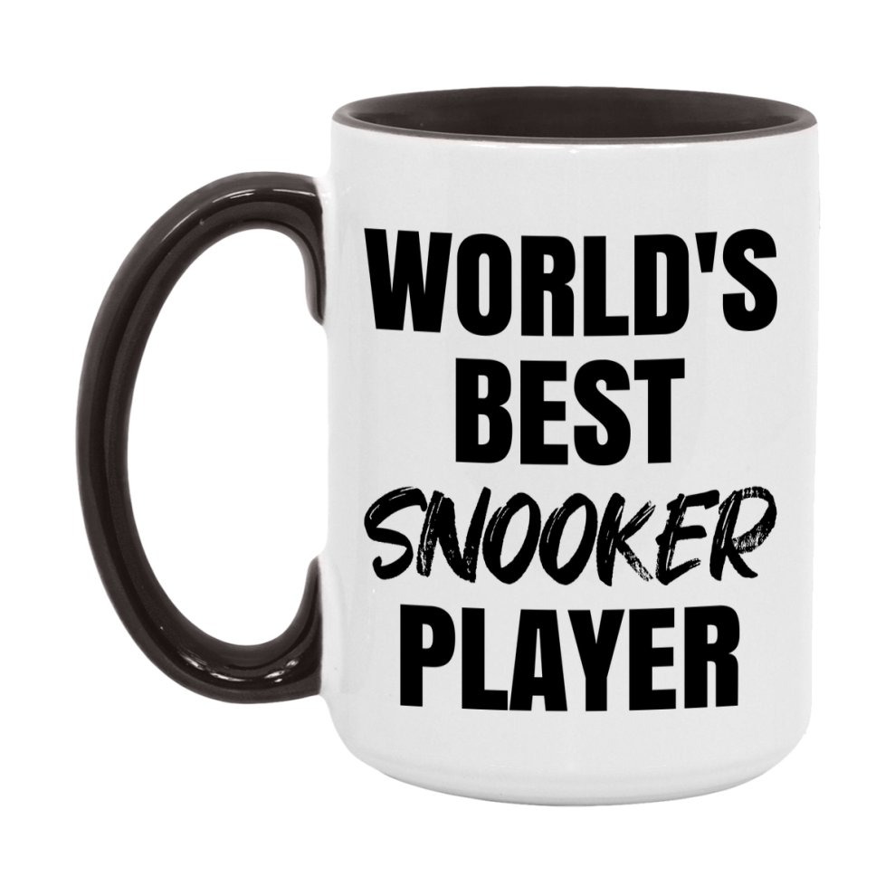 World's Best Snooker Player Mug, Double-Sided 11Oz Or 15Oz Coffee Cup