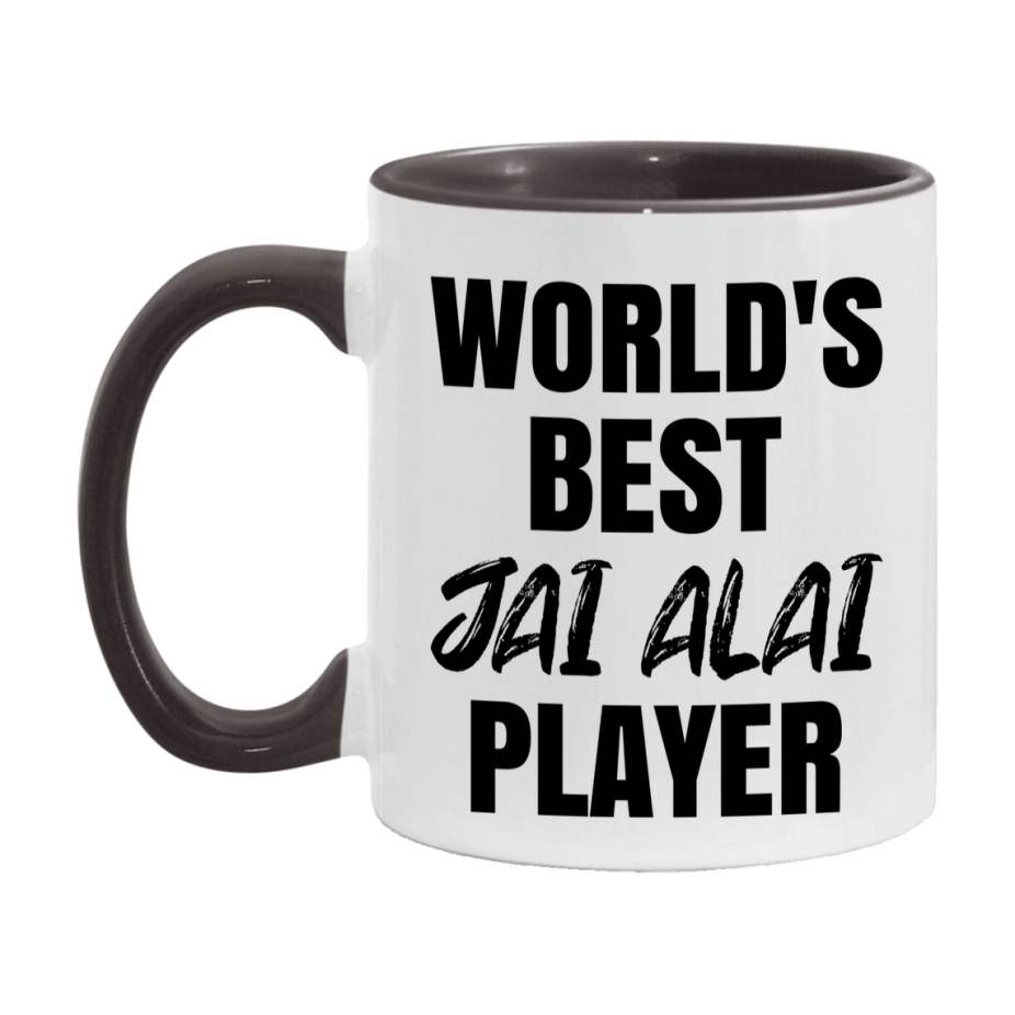 World's Best Jai Alai Player Mug, Double-Sided 11Oz Or 15Oz Coffee Cup