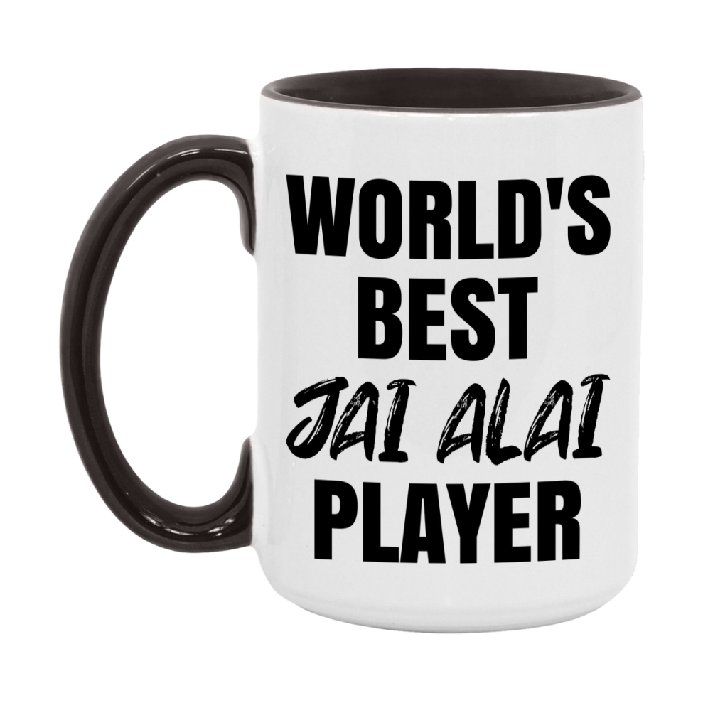 World's Best Jai Alai Player Mug, Double-Sided 11Oz Or 15Oz Coffee Cup