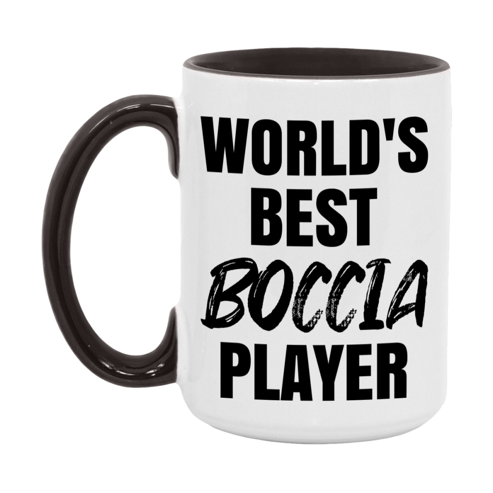 World's Best Boccia Player Mug, Double-Sided 11Oz Or 15Oz Coffee Cup