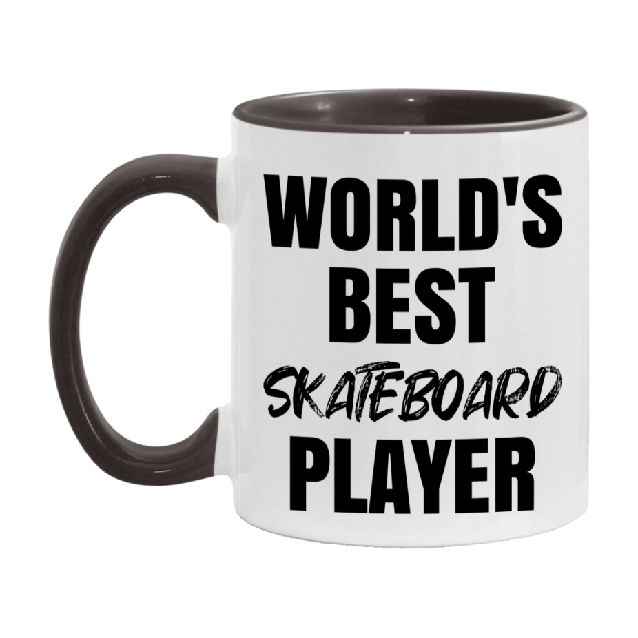 World's Best Skateboard Player Mug, Double-Sided 11Oz Or 15Oz Coffee Cup