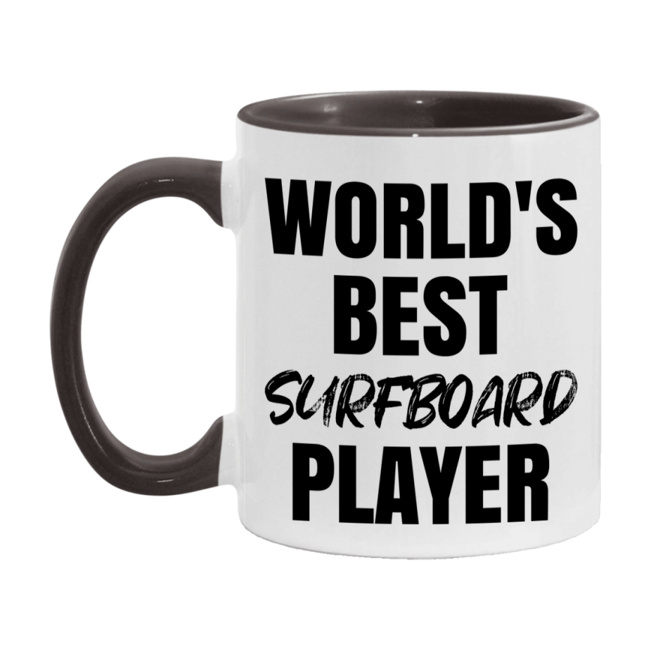World's Best Surfboard Player Mug, Double-Sided 11Oz Or 15Oz Coffee Cup