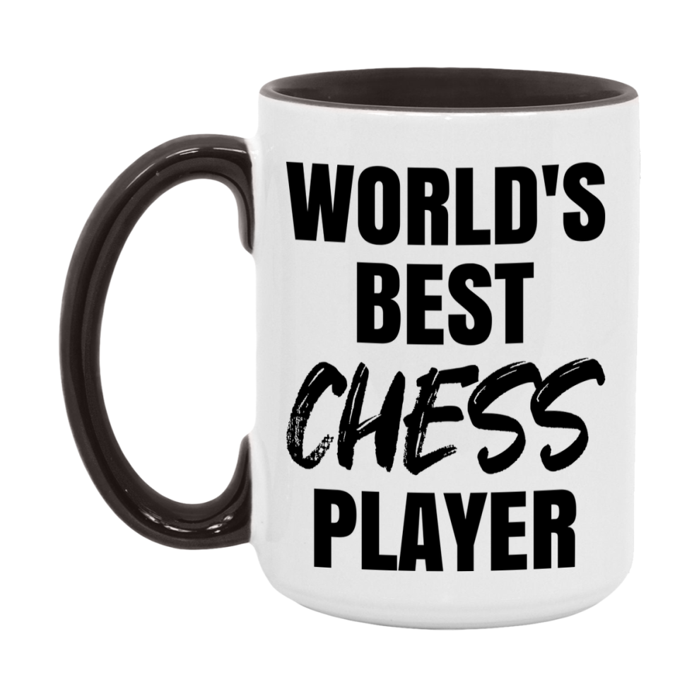 World's Best Chess Player Mug, Double-Sided 11Oz Or 15Oz Coffee Cup