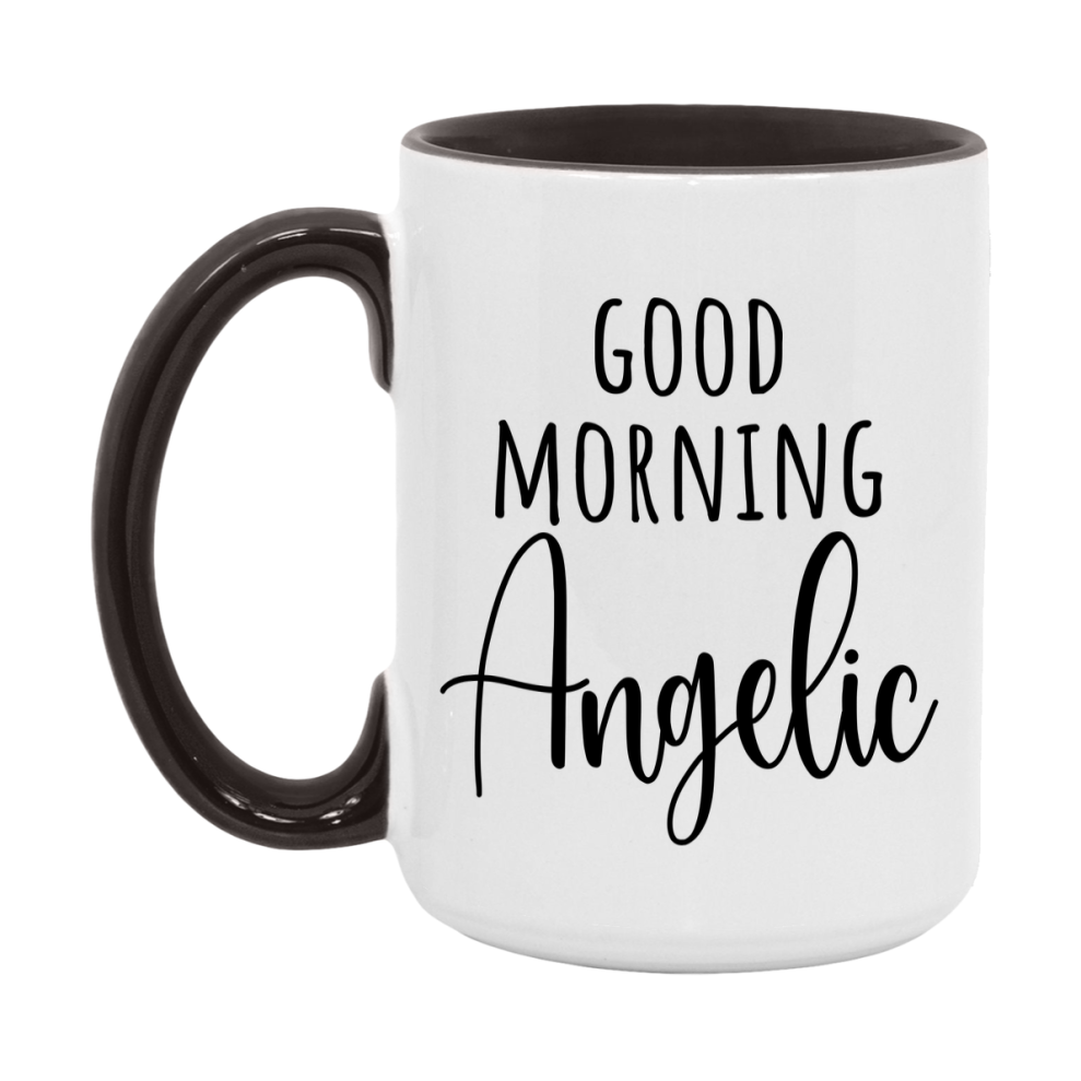 Good Morning Angelic Mug, Valentine's Day Mug For Angelic Lover, 11Oz Or 15Oz Ceramic Coffee Cup