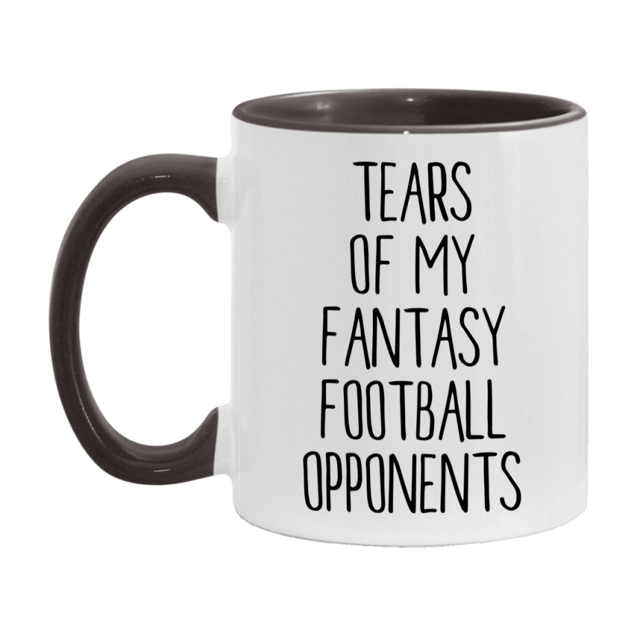 Funny Fantasy Football Gift, Tears Of My Fantasy Football Opponents, 11Oz Or 15Oz White Ceramic Mug