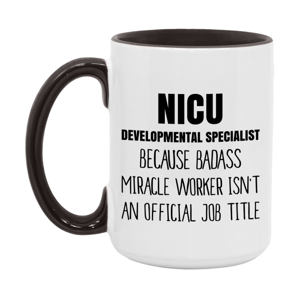Nicu Developmental Specialist Gifts, 11Oz Or 15Oz Ceramic Coffee Cup, Double-Sided Coffee Mug