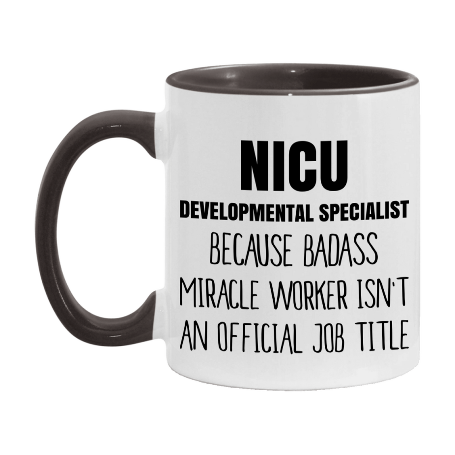 Nicu Developmental Specialist Gifts, 11Oz Or 15Oz Ceramic Coffee Cup, Double-Sided Coffee Mug