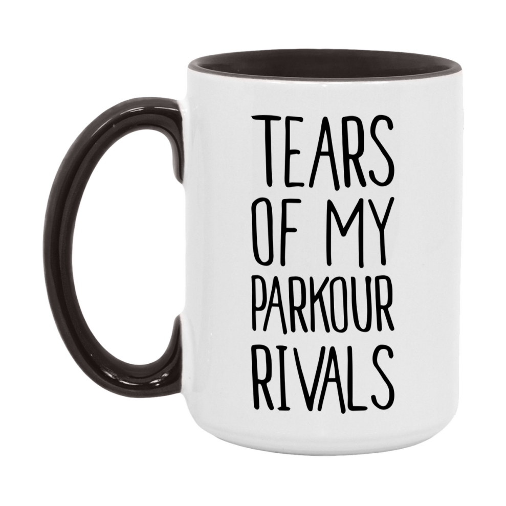 Funny Parkour Mug, Tears Of My Parkour Rivals, 11Oz Or 15Oz Coffee Cup
