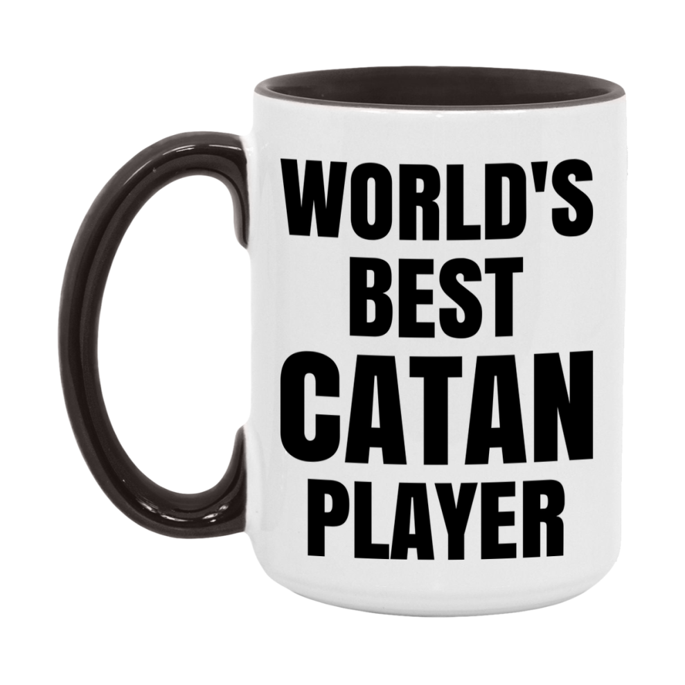 Funny Game Board Mug, World's Okayest Catan Player, 11Oz Or 15Oz Ceramic Coffee Cup