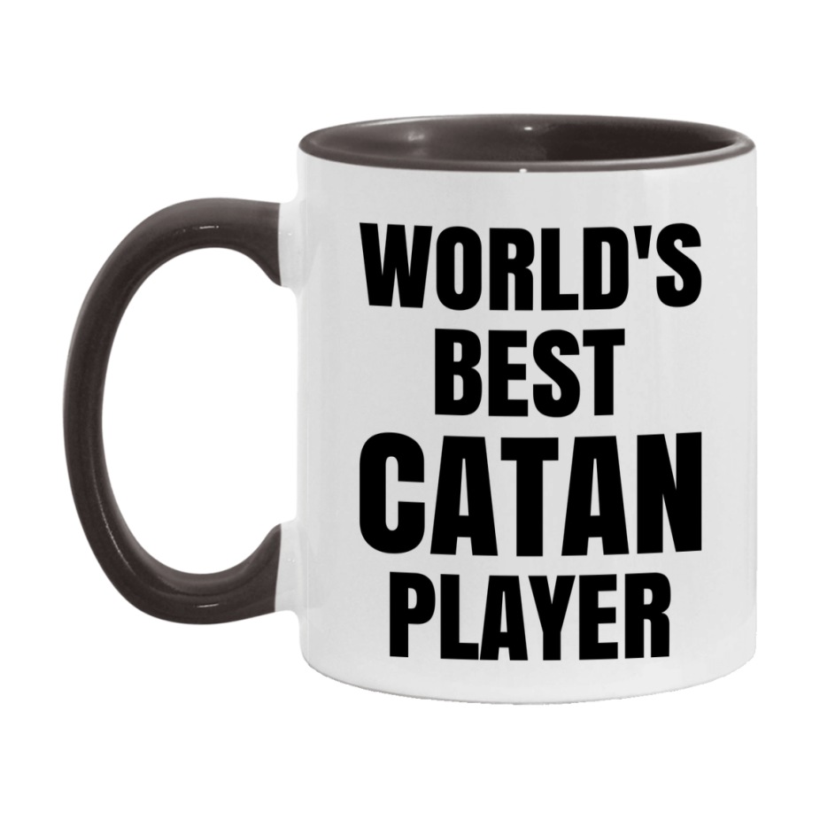 Funny Game Board Mug, World's Okayest Catan Player, 11Oz Or 15Oz Ceramic Coffee Cup