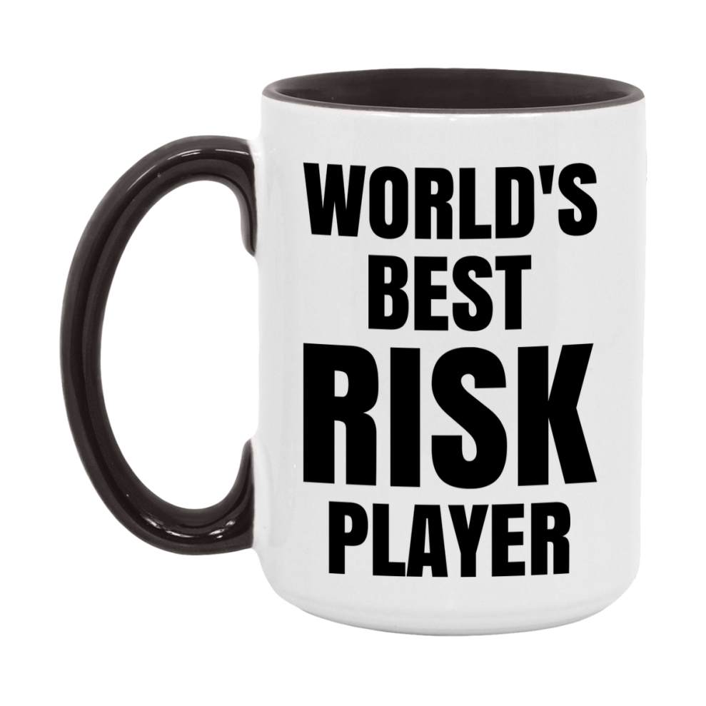 Funny Game Board Mug, World's Okayest Risk Player, 11Oz Or 15Oz Ceramic Coffee Cup