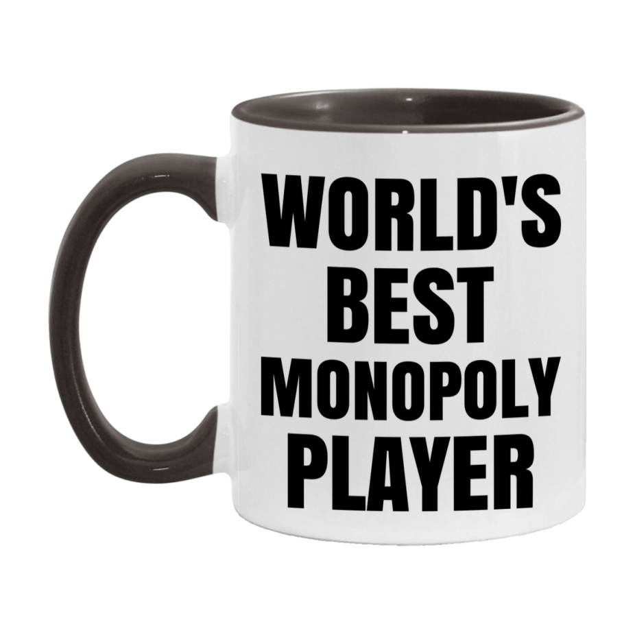 Funny Game Board Mug, World's Okayest Monopoly Player, 11Oz Or 15Oz Ceramic Coffee Cup