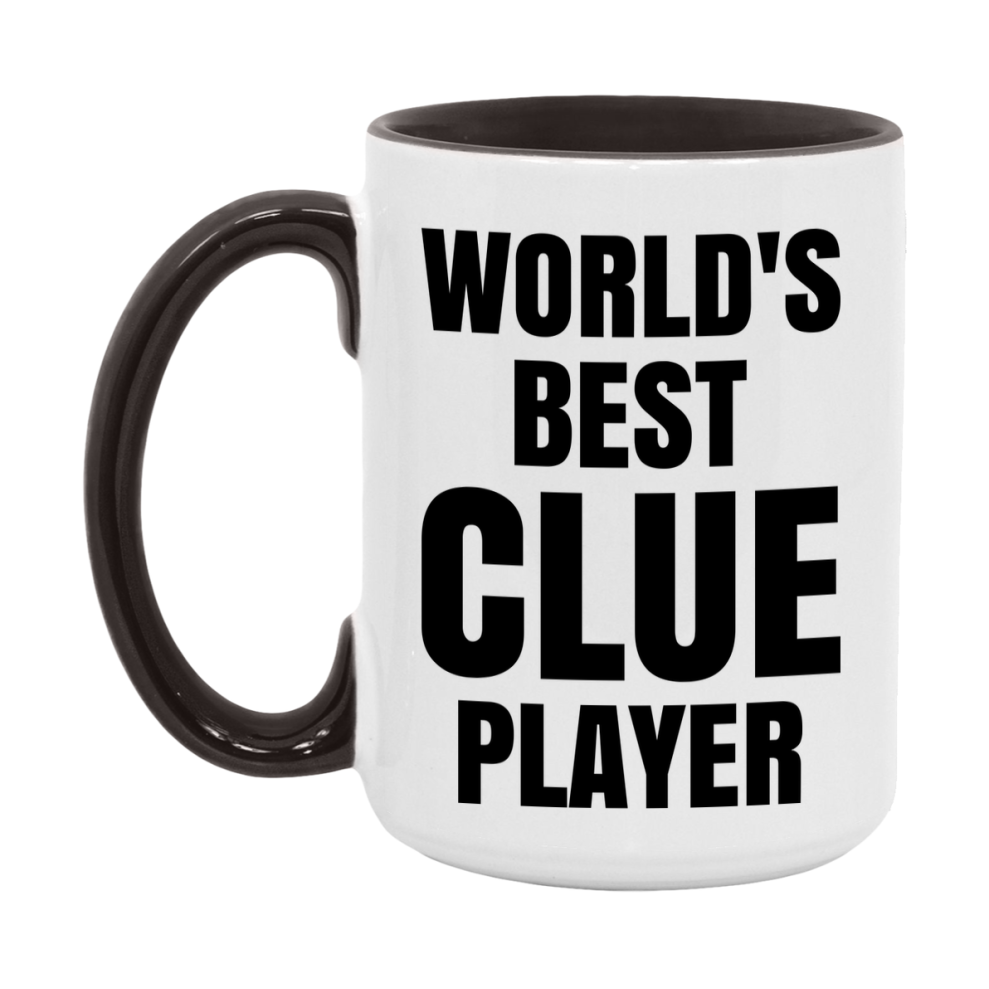 Funny Game Board Mug, World's Okayest Clue Player, 11Oz Or 15Oz Ceramic Coffee Cup