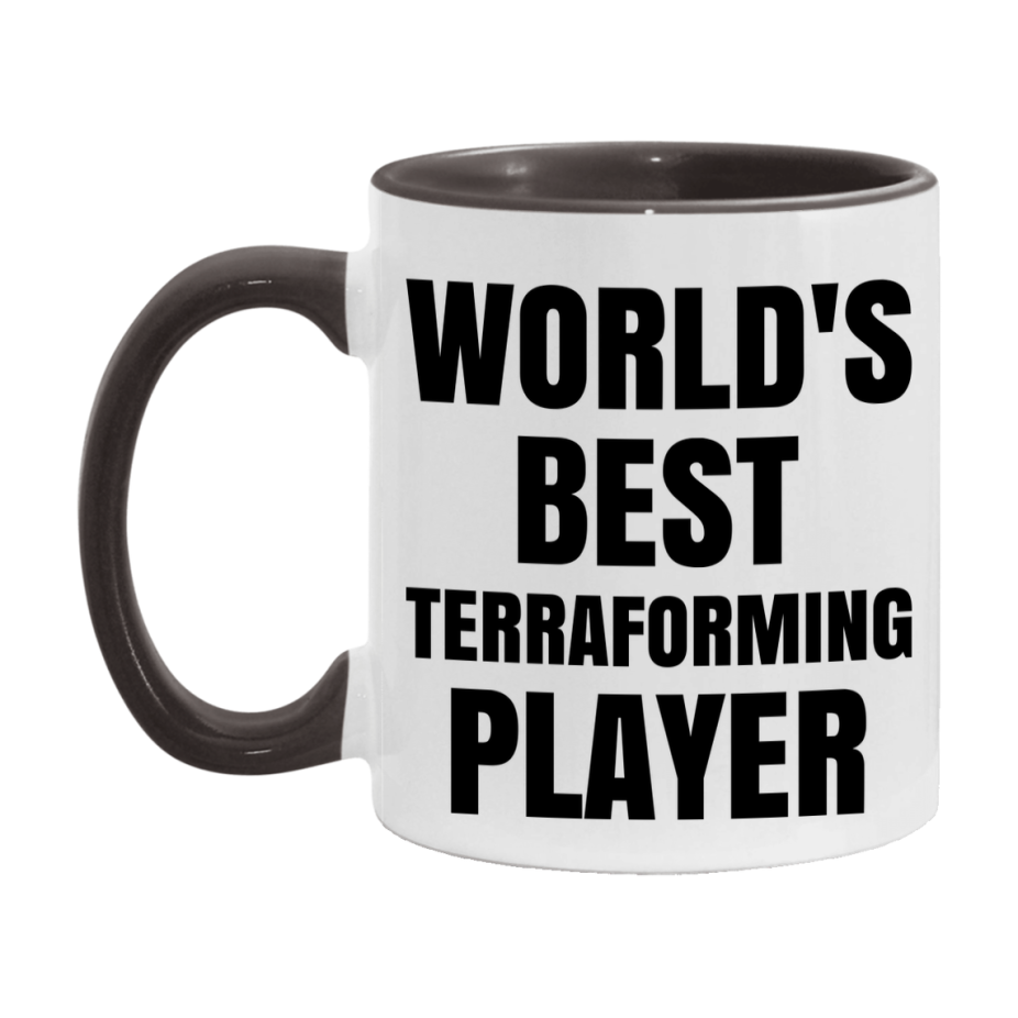 Funny Game Board Mug, World's Okayest Terraforming Player, 11Oz Or 15Oz Ceramic Coffee Cup