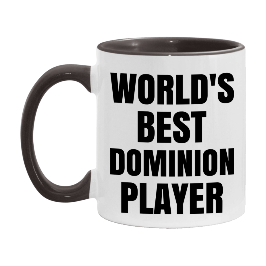 Funny Game Board Mug, World's Okayest Dominion Player, 11Oz Or 15Oz Ceramic Coffee Cup