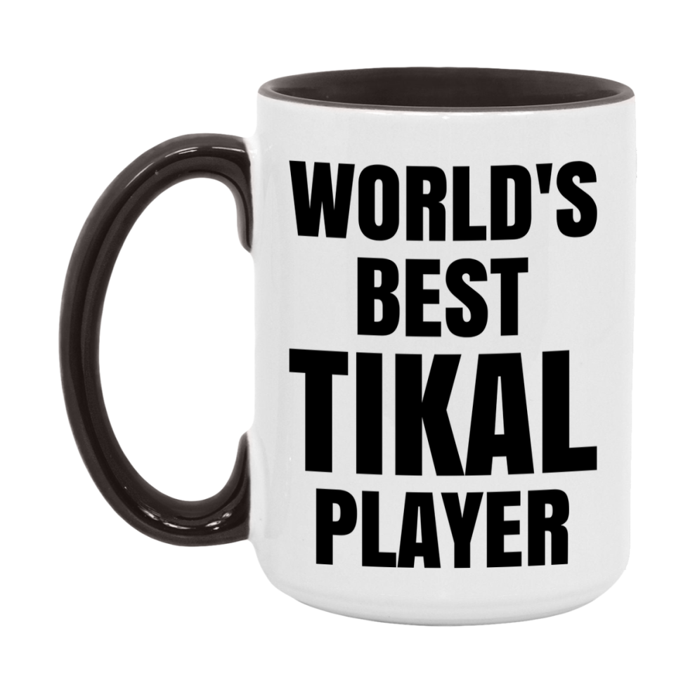 Funny Game Board Mug, World's Okayest Tikal Player, 11Oz Or 15Oz Ceramic Coffee Cup