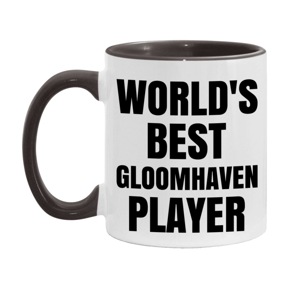 Funny Game Board Mug, World's Okayest Gloomhaven Player, 11Oz Or 15Oz Ceramic Coffee Cup