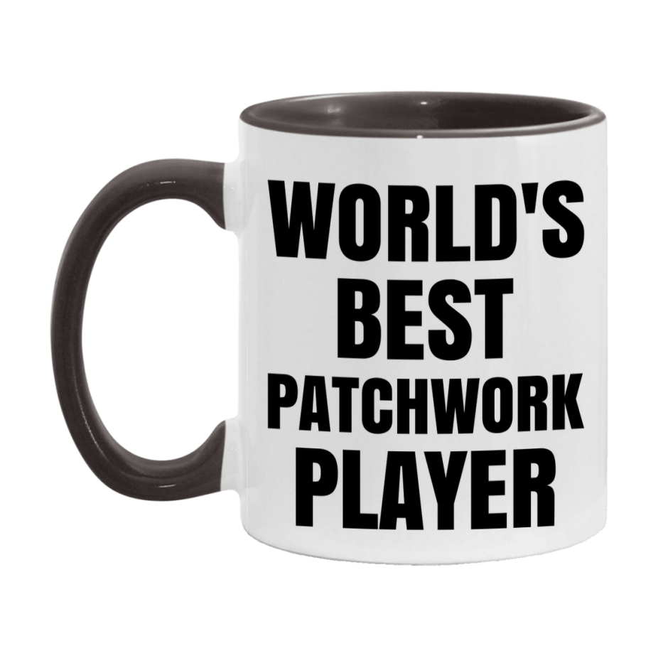 Funny Game Board Mug, World's Okayest Patchwork Player, 11Oz Or 15Oz Ceramic Coffee Cup