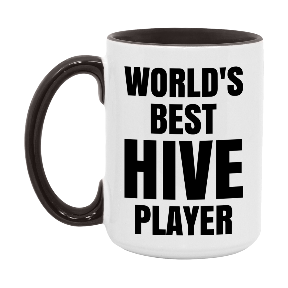 Funny Game Board Mug, World's Okayest Hive Player, 11Oz Or 15Oz Ceramic Coffee Cup
