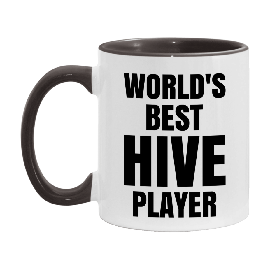 Funny Game Board Mug, World's Okayest Hive Player, 11Oz Or 15Oz Ceramic Coffee Cup