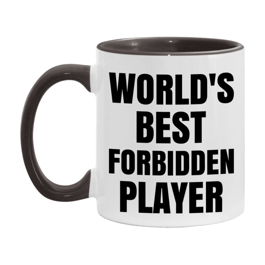 Funny Game Board Mug, World's Okayest Forbidden Player, 11Oz Or 15Oz Ceramic Coffee Cup