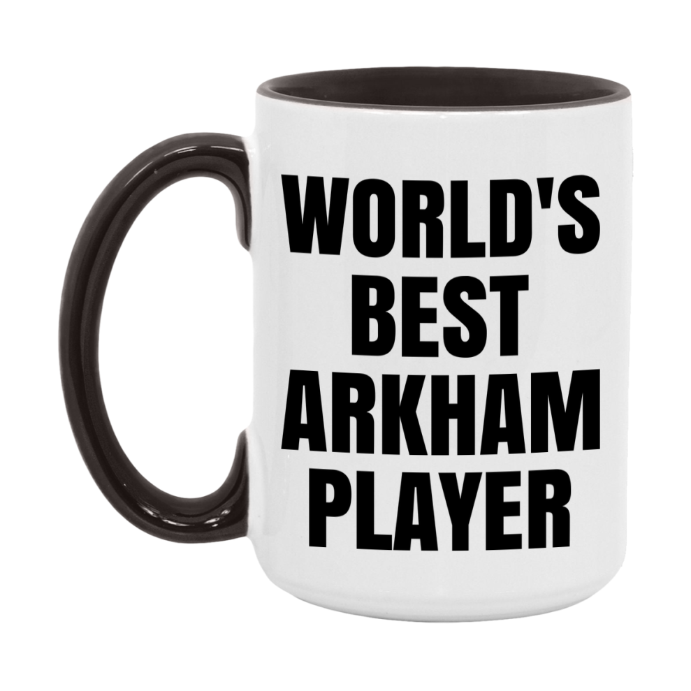 Funny Game Board Mug, World's Okayest Arkham Player, 11Oz Or 15Oz Ceramic Coffee Cup