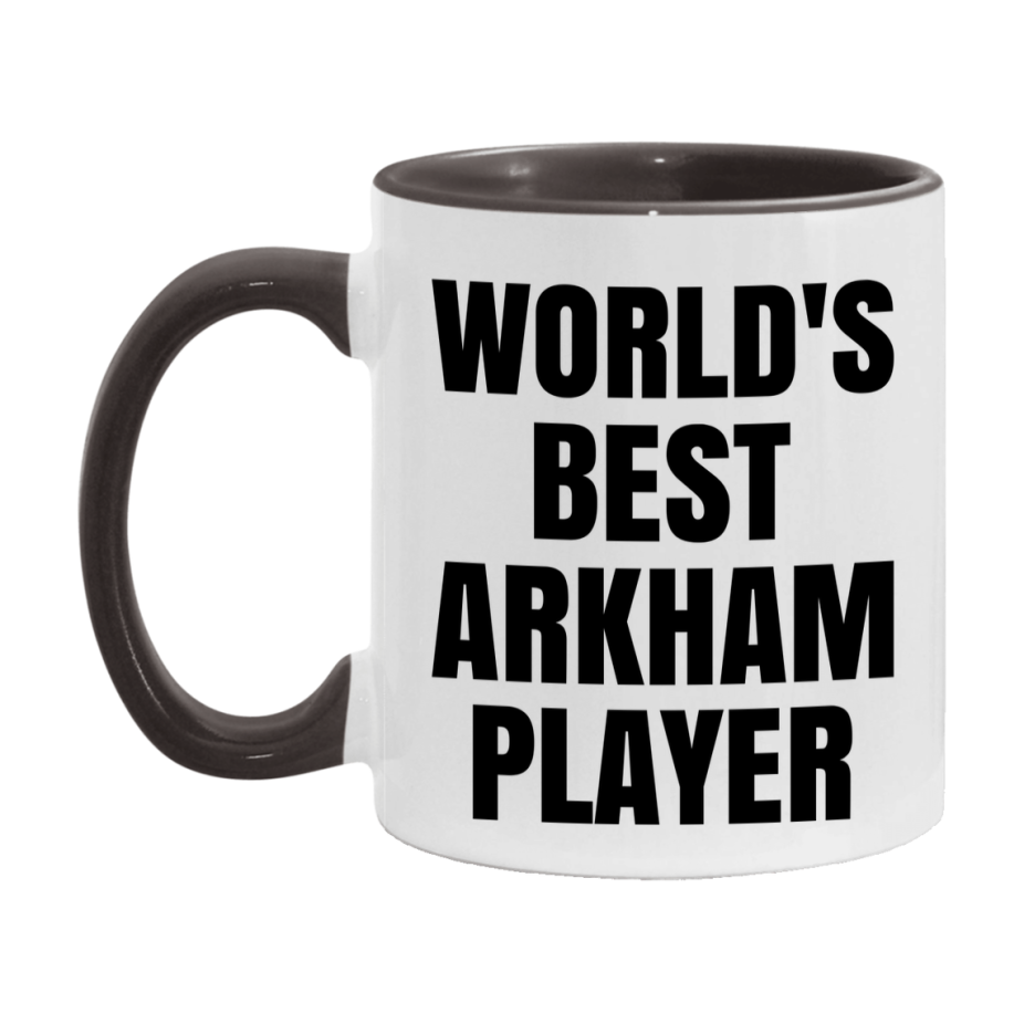 Funny Game Board Mug, World's Okayest Arkham Player, 11Oz Or 15Oz Ceramic Coffee Cup