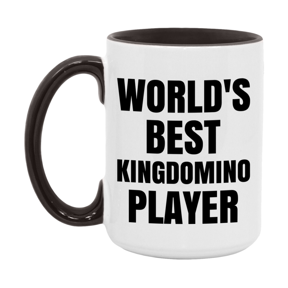 Funny Game Board Mug, World's Okayest Kingdomino Player, 11Oz Or 15Oz Ceramic Coffee Cup