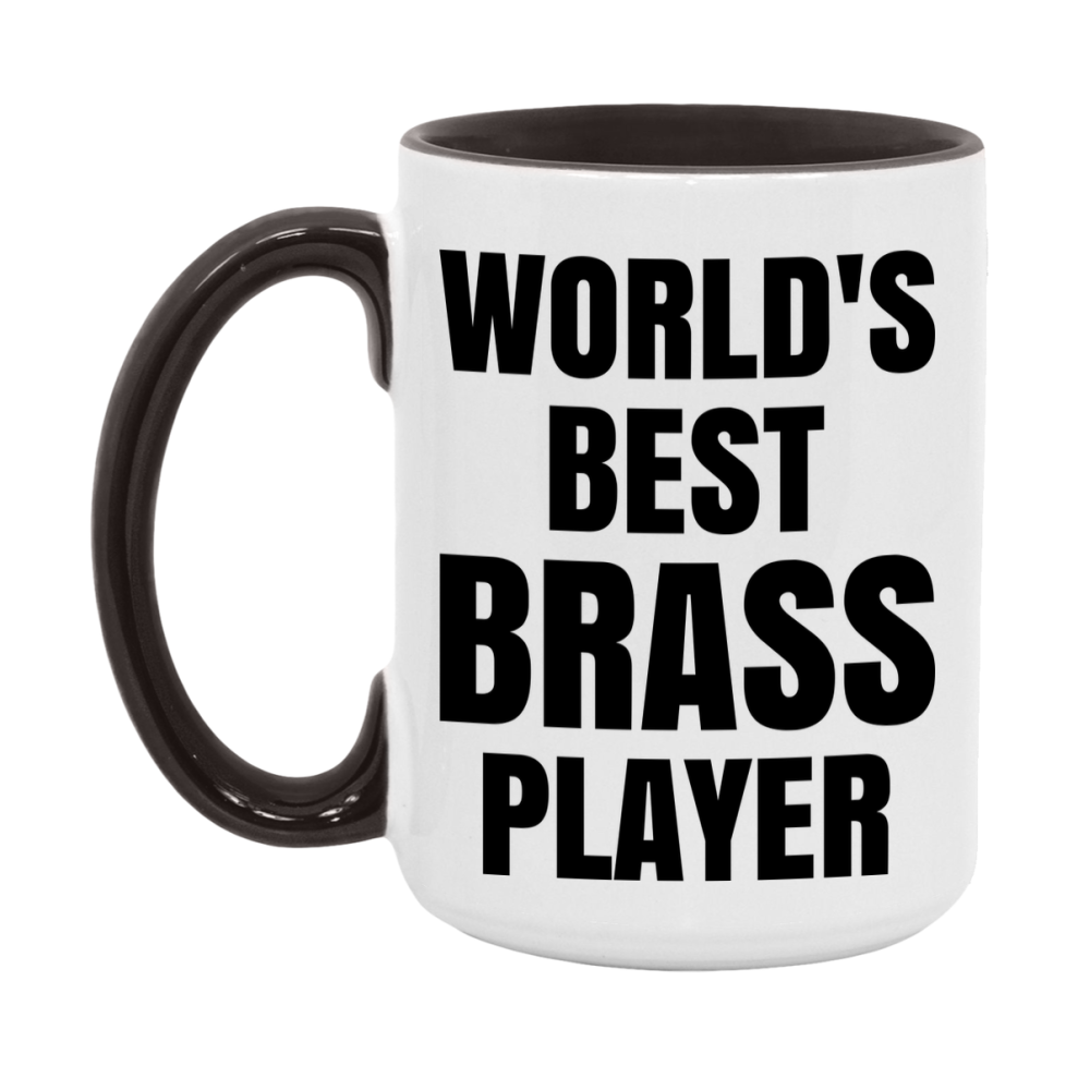 Funny Game Board Mug, World's Okayest Brass Player, 11Oz Or 15Oz Ceramic Coffee Cup