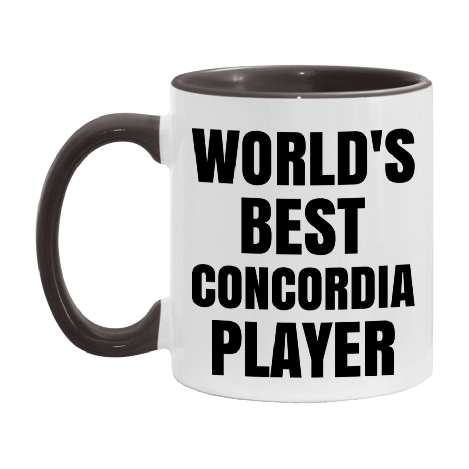Funny Game Board Mug, World's Okayest Concordia Player, 11Oz Or 15Oz Ceramic Coffee Cup