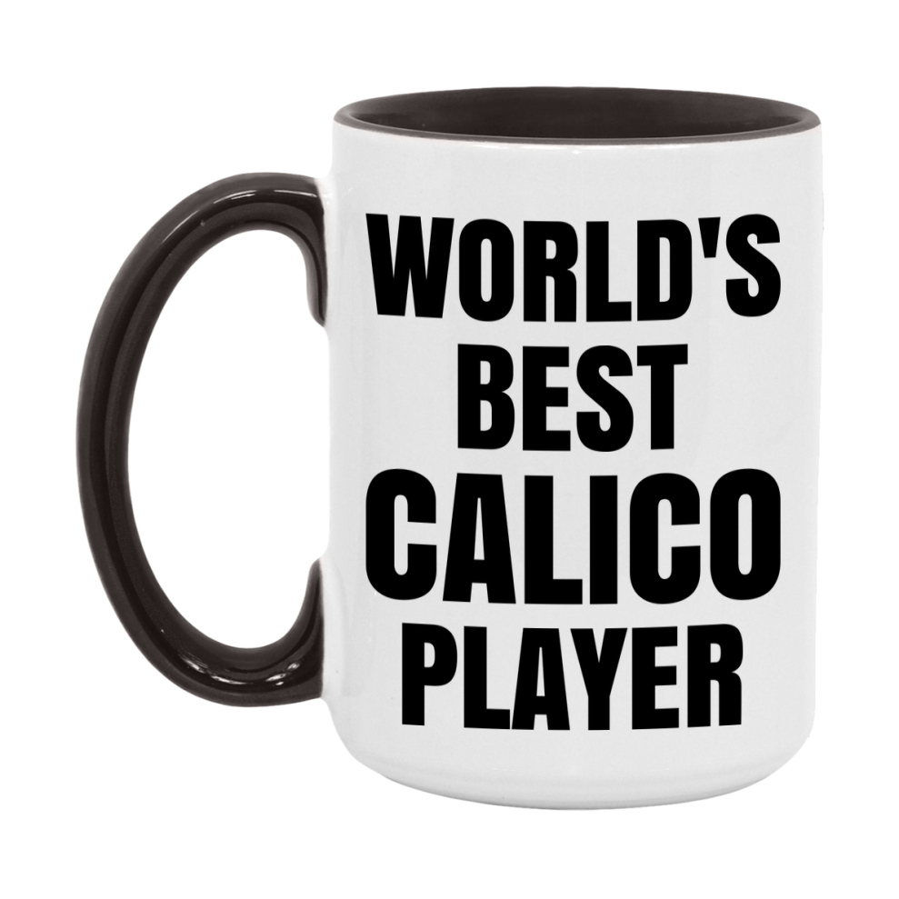 Funny Game Board Mug, World's Okayest Calico Player, 11Oz Or 15Oz Ceramic Coffee Cup