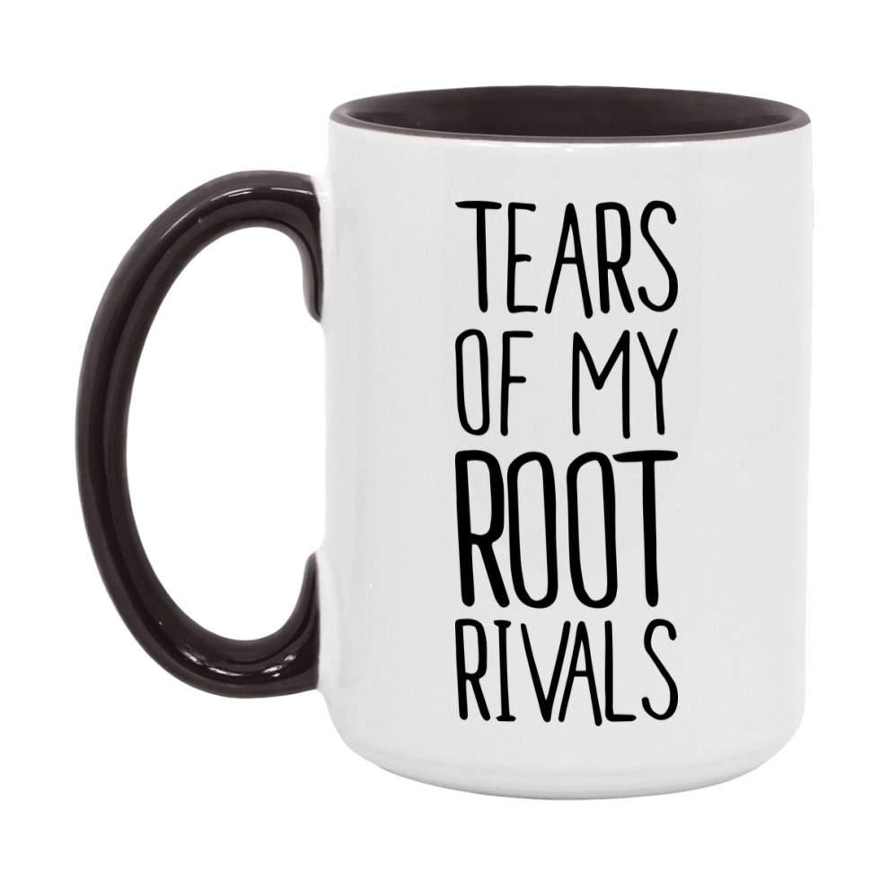 Funny Root Gameboard Mug – Tears Of My Root Rivals, 11Oz Or 15Oz White Ceramic Coffee Cup Gift