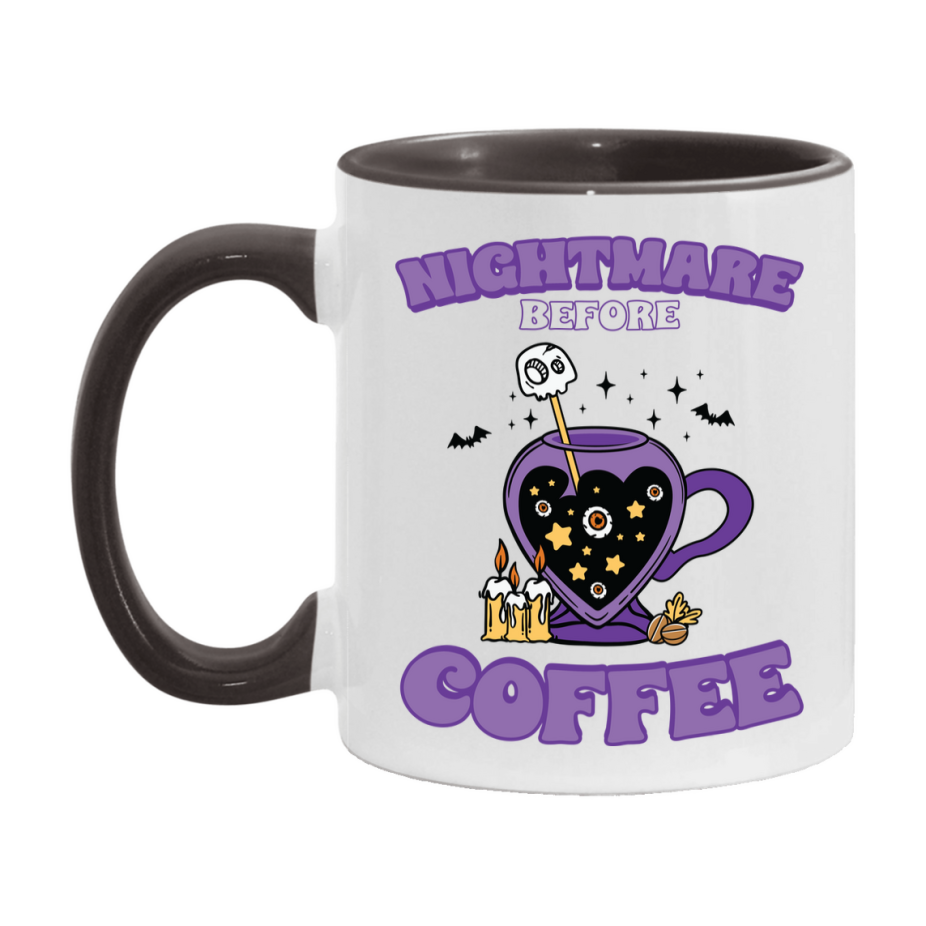 Funny Halloween Coffee Mug, White Ceramic Halloween Coffee Cup 11Oz Or 15Oz