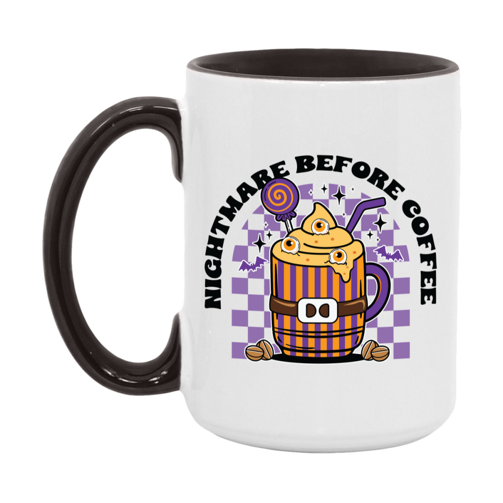Funny Halloween Coffee Mug, White Ceramic Halloween Coffee Cup 11Oz Or 15Oz