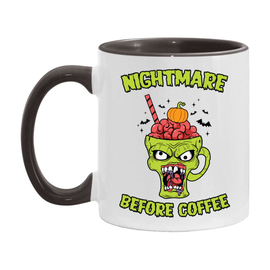 Funny Halloween Coffee Mug, White Ceramic Halloween Coffee Cup 11Oz Or 15Oz