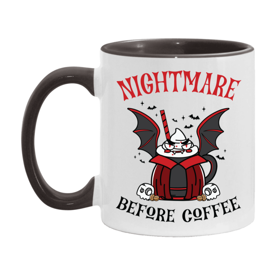 Funny Halloween Coffee Mug, White Ceramic Halloween Coffee Cup 11Oz Or 15Oz