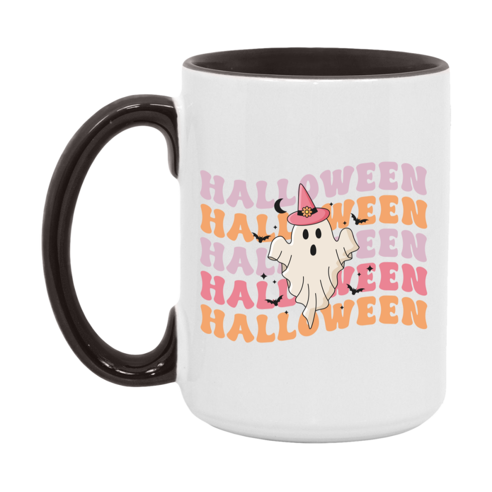 Funny Halloween Coffee Mug, White Ceramic Halloween Coffee Cup 11Oz Or 15Oz
