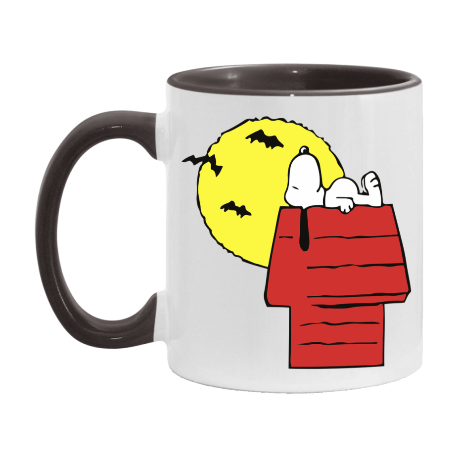 Peanuts Snoopy Halloween Mug, Snoopy Coffee Cup, Cute Halloween Coffee Mug, 11Oz Or 15Oz Ceramic