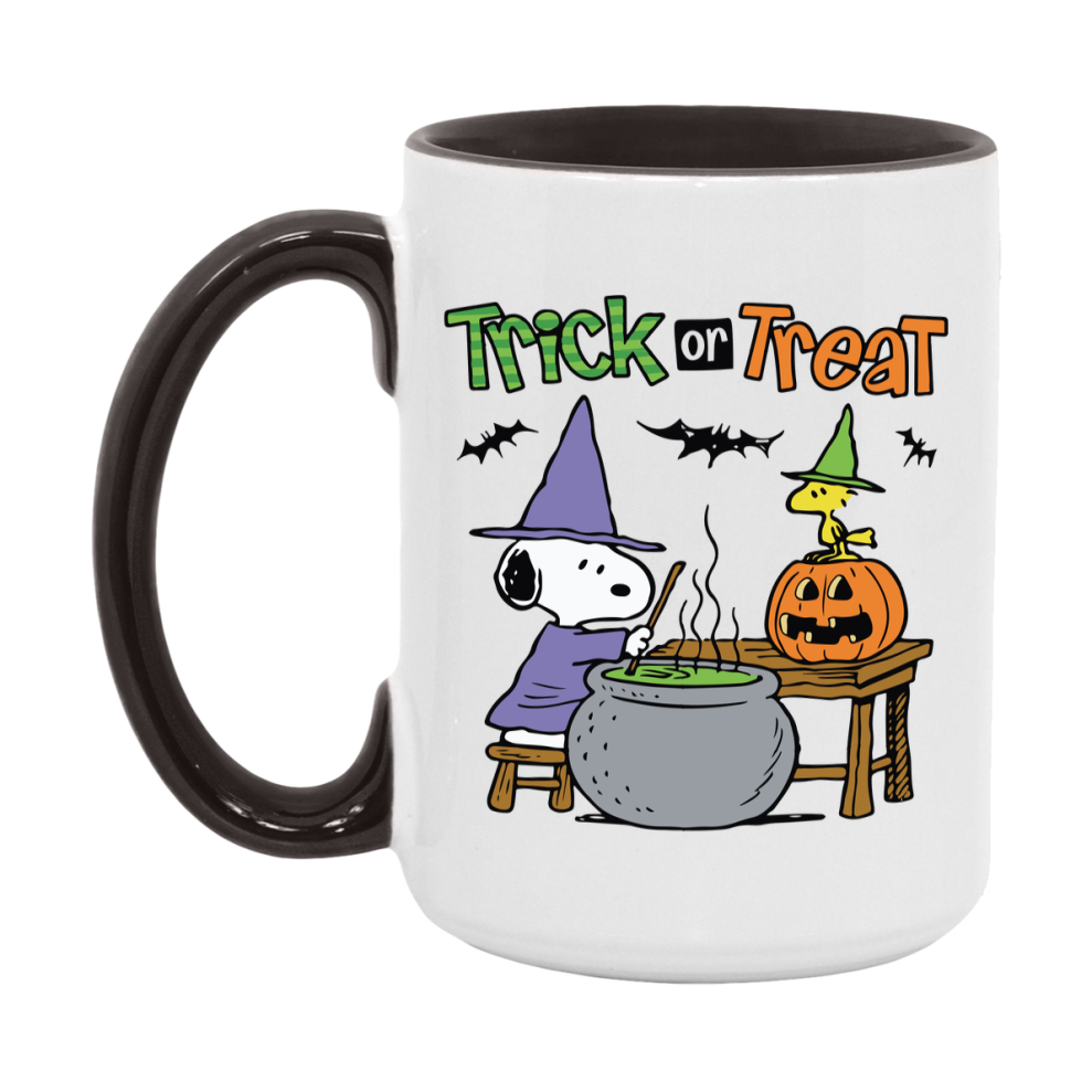 Peanuts Snoopy Halloween Mug, Snoopy Coffee Cup, Cute Halloween Coffee Mug, 11Oz Or 15Oz Ceramic