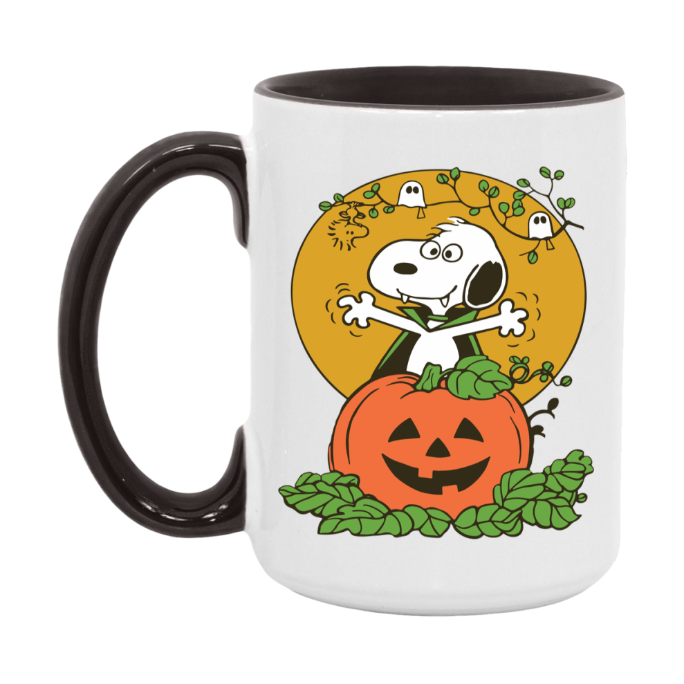 Peanuts Snoopy Halloween Mug, Snoopy Coffee Cup, Cute Halloween Coffee Mug, 11Oz Or 15Oz Ceramic