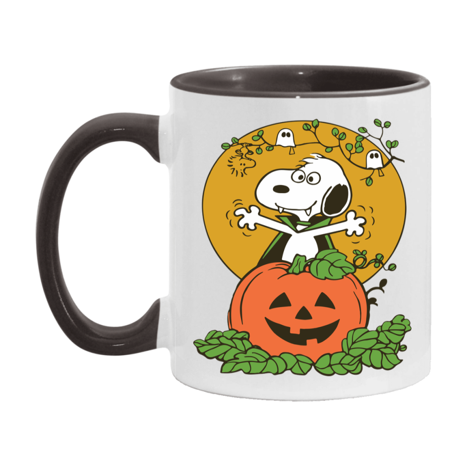 Peanuts Snoopy Halloween Mug, Snoopy Coffee Cup, Cute Halloween Coffee Mug, 11Oz Or 15Oz Ceramic