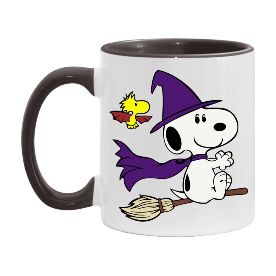 Peanuts Snoopy Halloween Mug, Snoopy Coffee Cup, Cute Halloween Coffee Mug, 11Oz Or 15Oz Ceramic