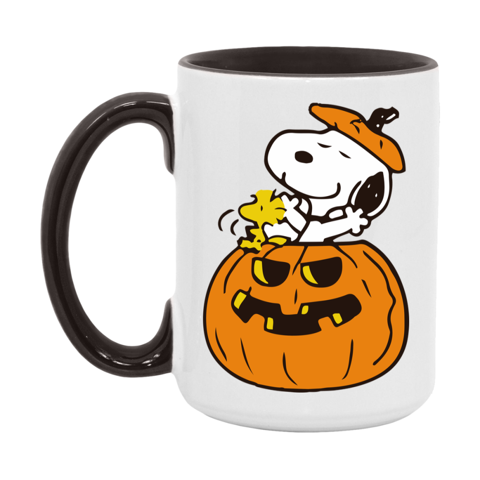 Peanuts Snoopy Halloween Mug, Snoopy Coffee Cup, Cute Halloween Coffee Mug, 11Oz Or 15Oz Ceramic