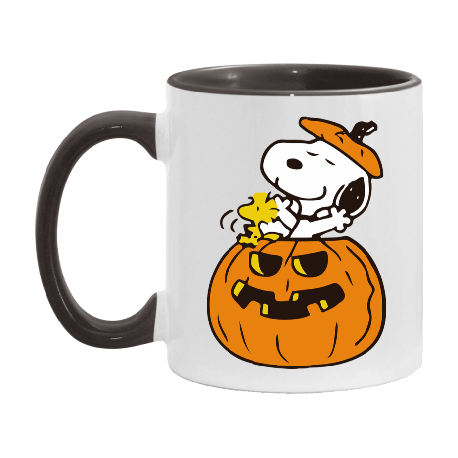 Peanuts Snoopy Halloween Mug, Snoopy Coffee Cup, Cute Halloween Coffee Mug, 11Oz Or 15Oz Ceramic