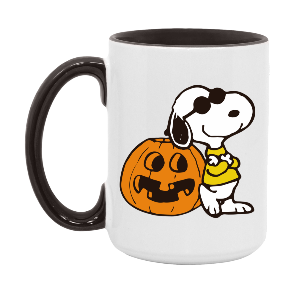 Peanuts Snoopy Halloween Mug, Snoopy Coffee Cup, Cute Halloween Coffee Mug, 11Oz Or 15Oz Ceramic