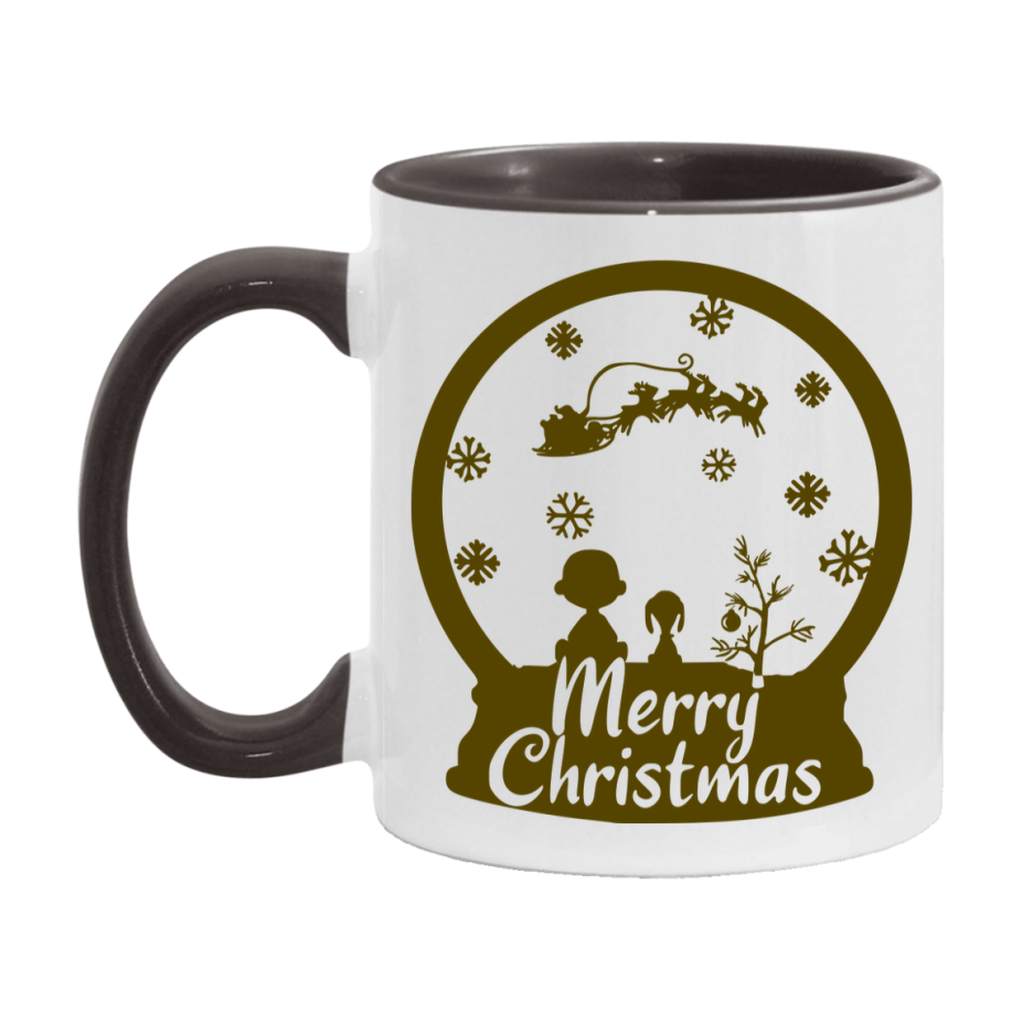 Peanuts Gang Christmas Mug, Snoopy Charlie Brown Holiday Coffee Cup, Ceramic Christmas Mug 11Oz Or 15Oz