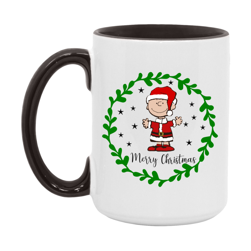Peanuts Gang Christmas Mug, Snoopy Charlie Brown Holiday Coffee Cup, Ceramic Christmas Mug 11Oz Or 15Oz