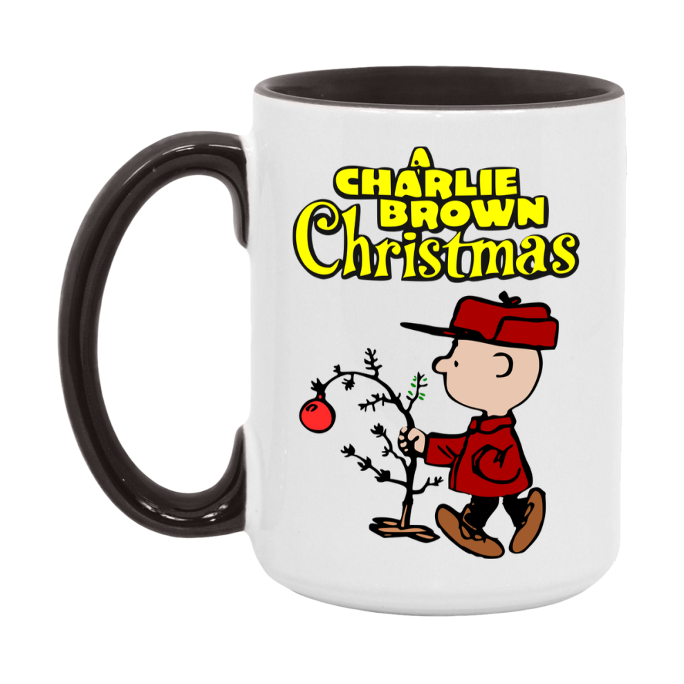 Peanuts Gang Christmas Mug, Snoopy Charlie Brown Holiday Coffee Cup, Ceramic Christmas Mug 11Oz Or 15Oz