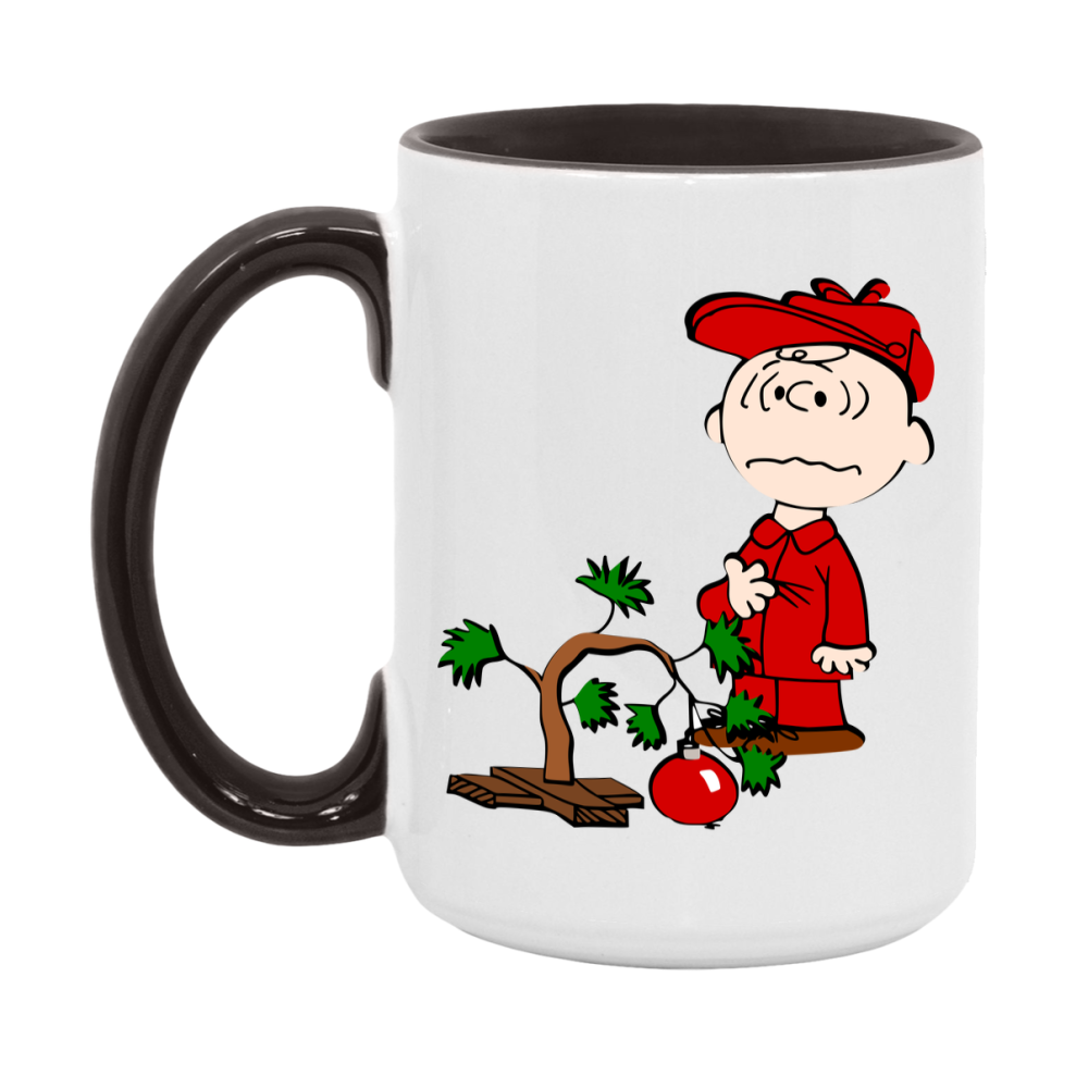 Peanuts Gang Christmas Mug, Snoopy Charlie Brown Holiday Coffee Cup, Ceramic Christmas Mug 11Oz Or 15Oz